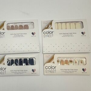 Color Street‎ Nail Polish Strips Lot Assorted Designs New 5 Sets